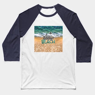 Ocean gold glitter Baseball T-Shirt